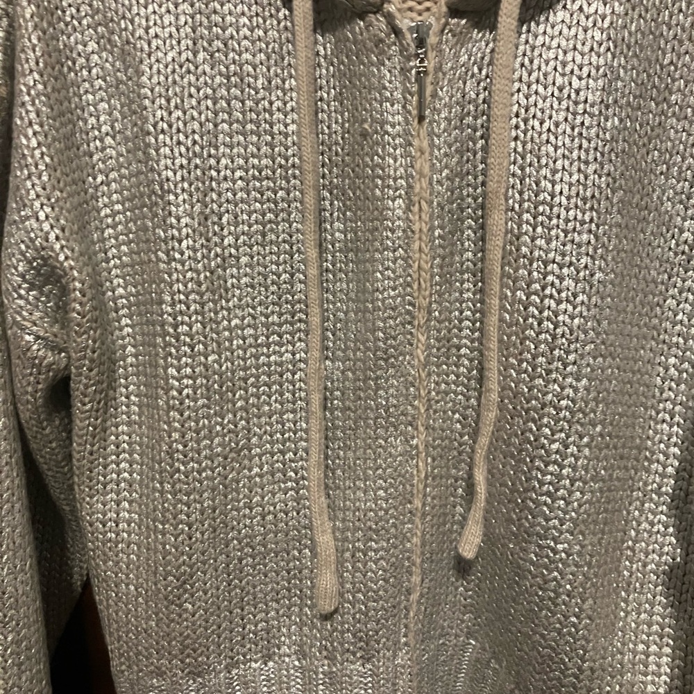 Silver platted jacket with zipper - Picture 2 of 6